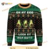 Avocados Oh My God Look At Her Gift For Xmas Party Ugly Christmas Sweater