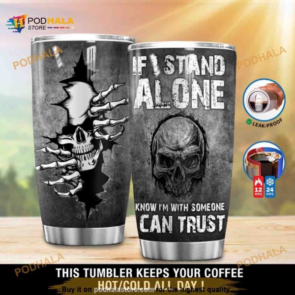 Awesome Skull Gift For Lover Day Travel Tumbler All Over Print