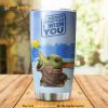 Baby Yoda A Merry Chiristmas I Wish You Travel Tumbler