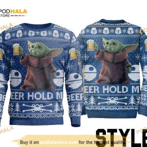 Baby Yoda Christmas Sweater Sweatshirt, Star Wars Sweater 1