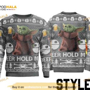 Baby Yoda Christmas Sweater Sweatshirt, Star Wars Sweater 2