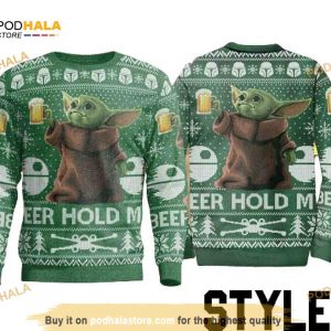 Baby Yoda Christmas Sweater Sweatshirt, Star Wars Sweater 4