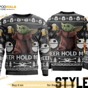 Baby Yoda Christmas Sweater Sweatshirt, Star Wars Sweater 6