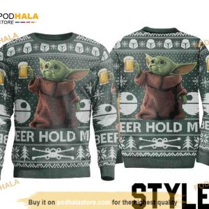 Baby Yoda Christmas Sweater Sweatshirt, Star Wars Sweater 7