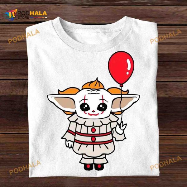 Baby Yoda IT Costume Funny Halloween Shirt, IT Movie Shirt