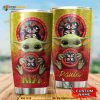 Baby Yoda Kiss Band Custom Name Gift For Lover Day Travel Tumbler