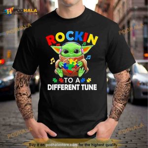 Baby Yoda Rockin To A Different Tune Shirt