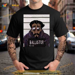 Ballister Mugshot Nimona Graphic Shirt