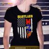 Baltimore Orioles Baltimore Ravens Maryland Terrapins logo USA flag Shirt