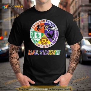 Baltimore Team Sports Orioles Ravens Christos Blast And Nighthawks Logo 2023 Shirt 2