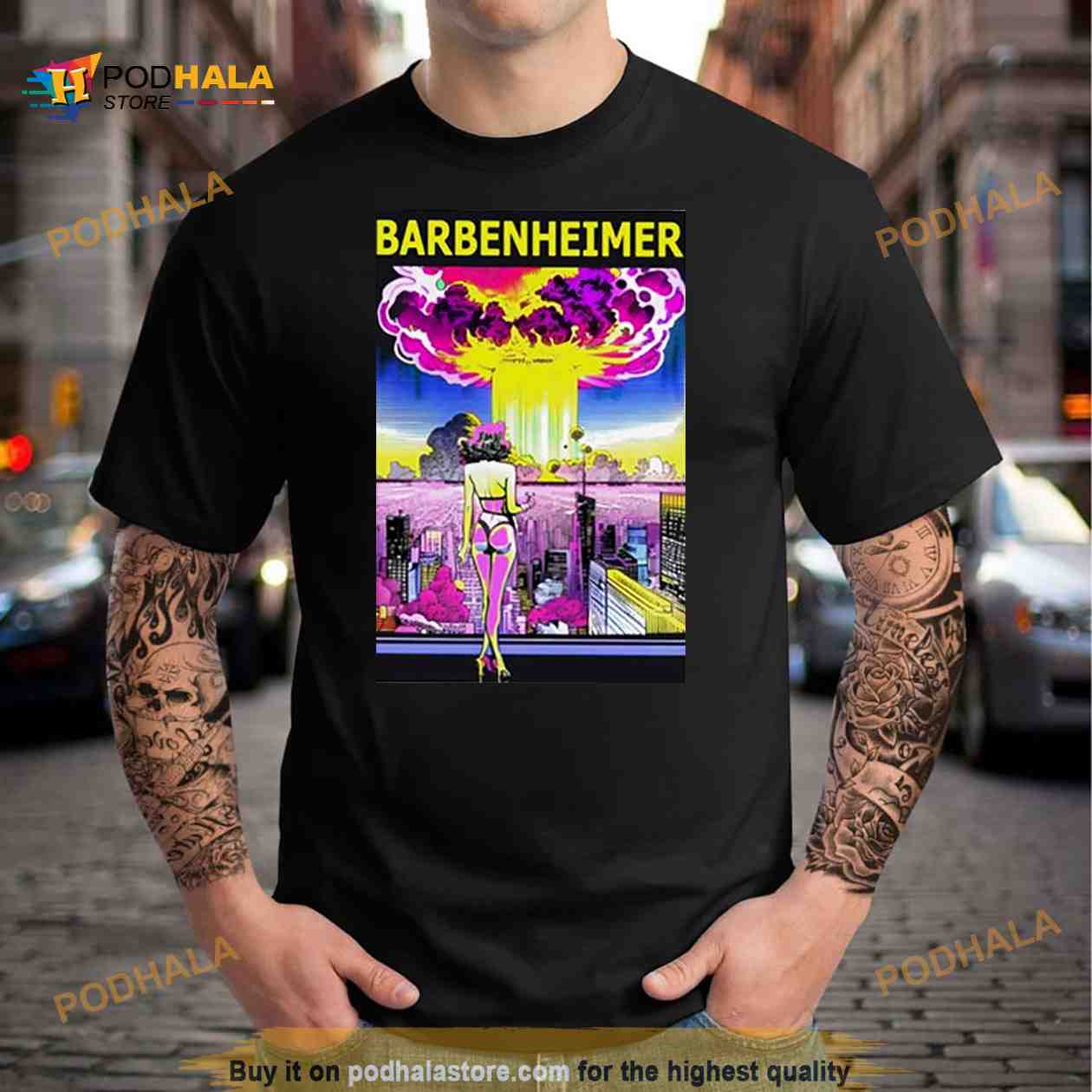 Barbenheimer Sexy Girl Poster Shirt Barbenheimer Sexy Girl Poster Shirt