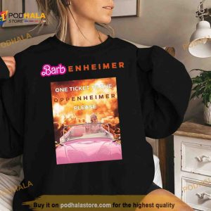 Barbenheimer one ticket to the Oppenheimer Please Shirt 2