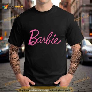 Barbie Black Heart Logo Crew Neck T Shirt 2