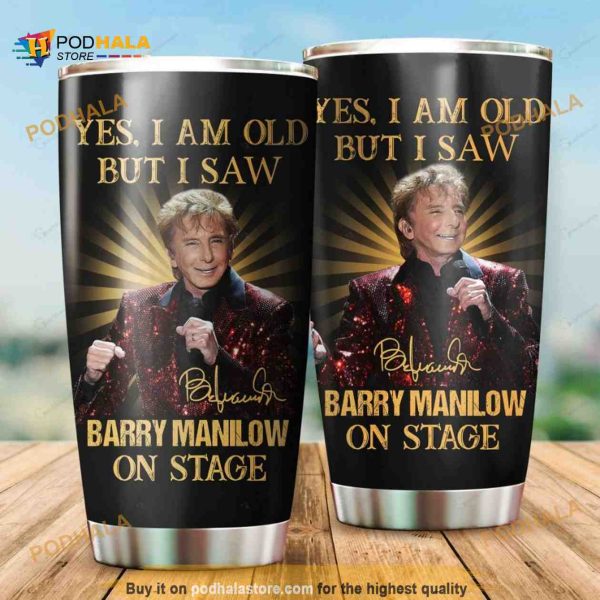 Barry Manilow On Stage Gift For Lovers Travel Tumbler All Over Print, Coffee Tumbler