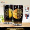 Baseball And Sunflower Stainless Steel Cup Travel Tumbler, Coffee Tumbler