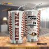 Baseball Personalized Travel Tumbler Baseball Player 3 Travel Tumbler, Coffee Tumbler