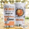 Basketball Cracked Basketball Personalized Travel Tumbler, Coffee Tumbler