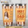 Basset Hound Dog Best Dog Dad Ever Gift For Lover Day Travel Tumbler, Coffee Tumbler