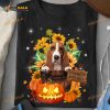 Basset Hound Dog Halloween Pumpkins Shirt, Gift For Halloween