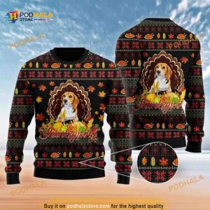 Beagle Dog Christmas Wool Funny Ugly Christmas Sweater