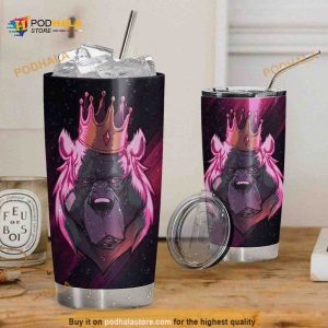 Bear King Custom Name Gift For Lover Day Travel Tumbler, Coffee Tumbler