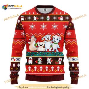 Bears Cute Noel All Over Printed Funny Ugly Christmas Sweater