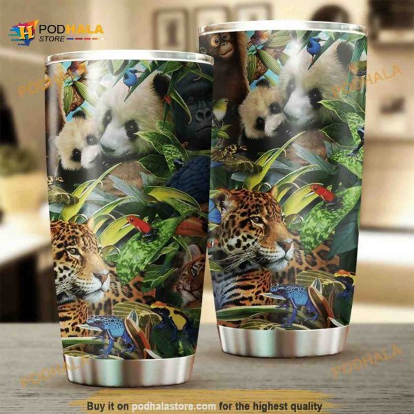 Beautiful Forest Friends Stainless Steel Cup Travel Tumbler, Coffee Tumbler