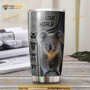 Beautiful Koala Stainless Steel Cup Travel Tumbler, Coffee Tumbler