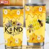 Bee Kind Honey Bee Sunflowers Travel Tumbler, Coffee Tumbler