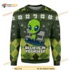 Believe In Yourself 3D Funny Ugly Christmas Sweater