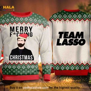 Believe Team Ted Lasso Xmas Series Television Show Funny Ugly Christmas Sweater
