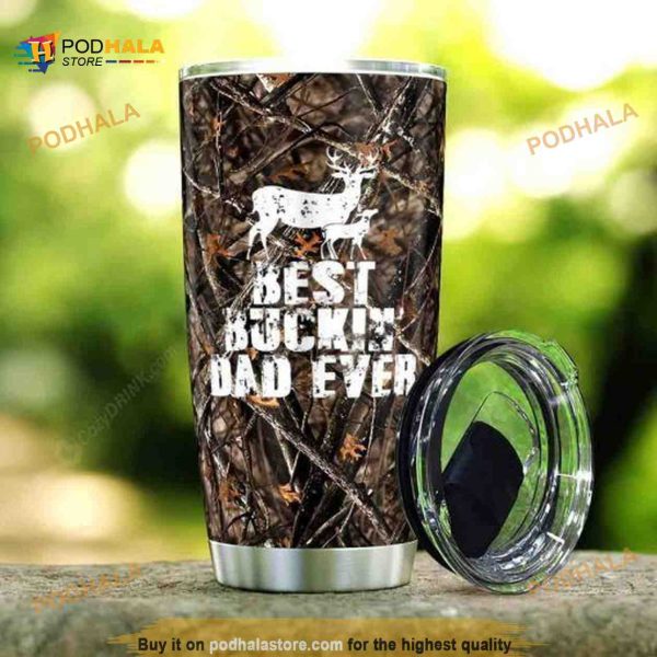 Best Buckin Dad Ever Gift Coffee Tumbler All Over Print