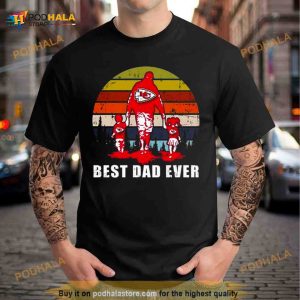 Best Dad Ever Kansas City Chiefs Vintage 2023 Shirt 2