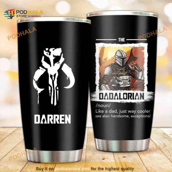 Best Dadalorian In Galaxy Gift Coffee Tumbler All Over Print