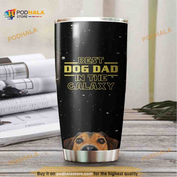 Best Dog Dad In The Galaxy Stainless Steel Cup Coffee Tumbler