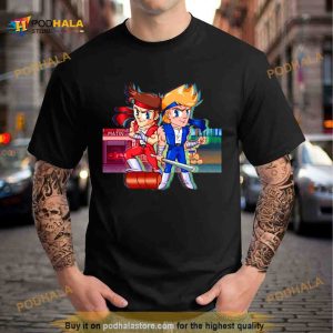 Billy Lee & Jimmy Lee Version 2 Double Dragon Shirt