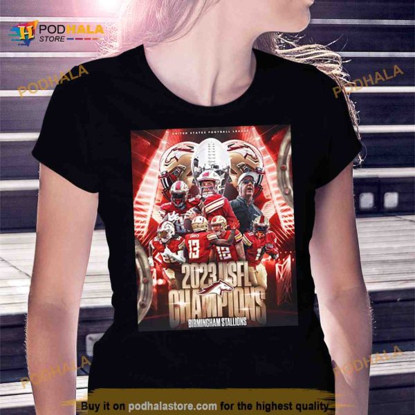 Birmingham Stallions 2023 United States Football League Champions Shirt