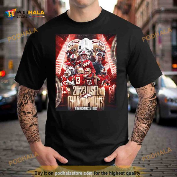 Birmingham Stallions 2023 United States Football League Champions Shirt