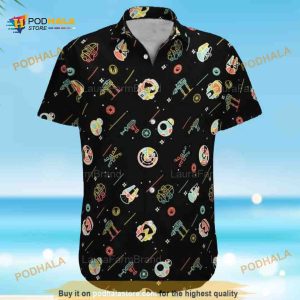 Black Aloha Star Wars Darth Vader Funny Hawaiian Shirt, Gift For Movie Lovers