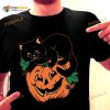 Black Cat And Pumpkin Halloween Devil Pumpkin Shirt, Happy Halloween Gift