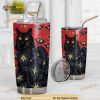 Black Cat Design Gift For Lover Day Coffee Tumbler All Over Print