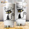 Black Cat Lover A Little Black Cat Goes With Everything Coffee Tumbler