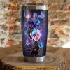 Black Cat Purple Rose Gift For Lover Day Coffee Tumbler