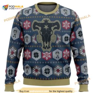 Black Clover Anime Asta Ugly Xmas Wool Sweater