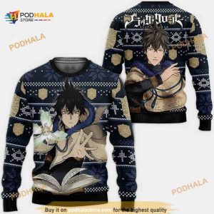 Black Clover Anime Yuno Ugly Xmas Wool Sweater