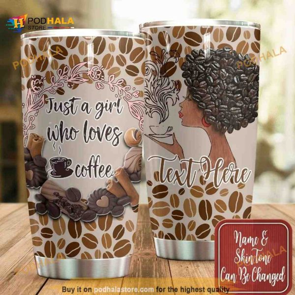 Black Girl Coffee Personalized Gift Coffee Tumbler