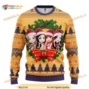 Black Pink Music Band Merry Xmas Ugly Sweater