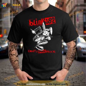 Blink 182 Crappy Punk Rock Punk Bunny Blanket Shirt 2