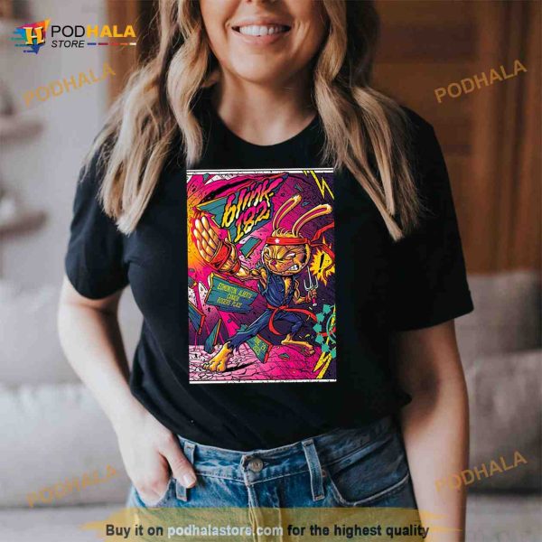 Blink 182 Tour 2023 Edmonton AB Poster Limited Shirt