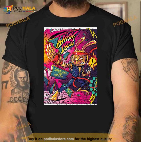 Blink 182 Tour 2023 Edmonton AB Poster Limited Shirt
